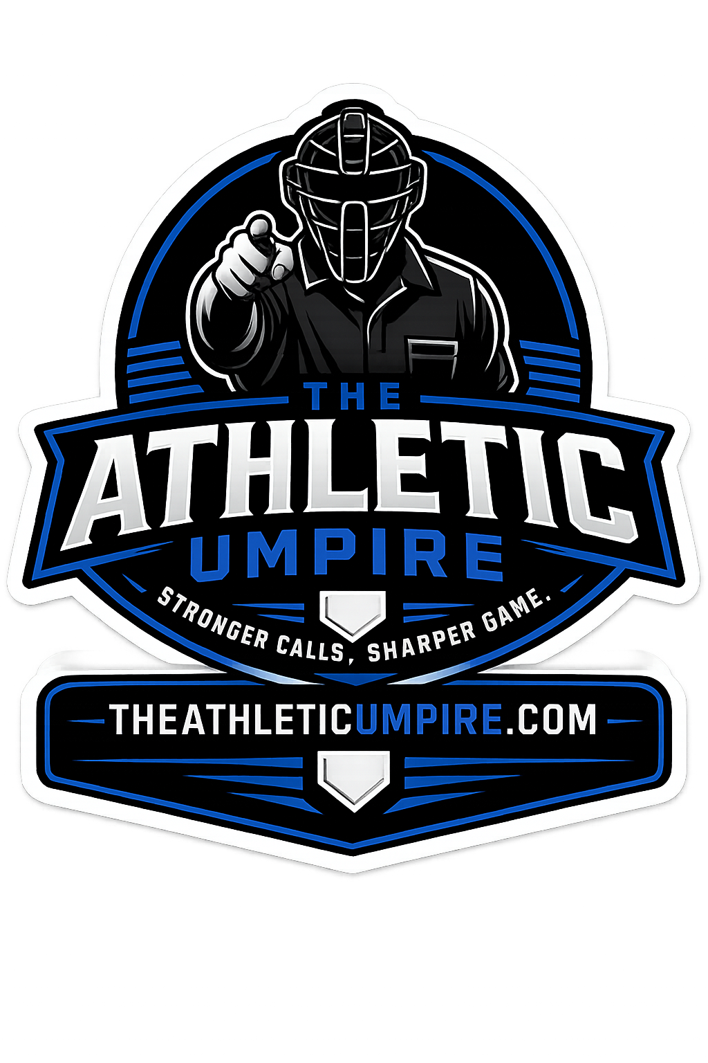 The Athletic Umpire 3” Die Cut Sticker