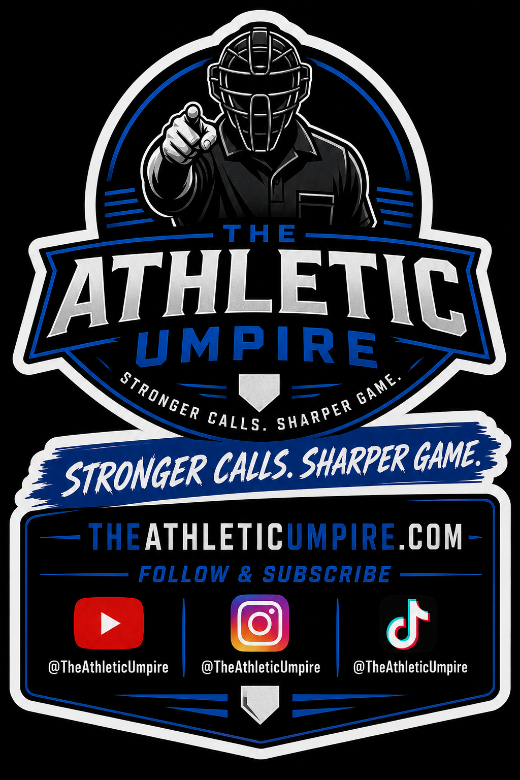 The Athletic Umpire – 4” Die-Cut Sticker