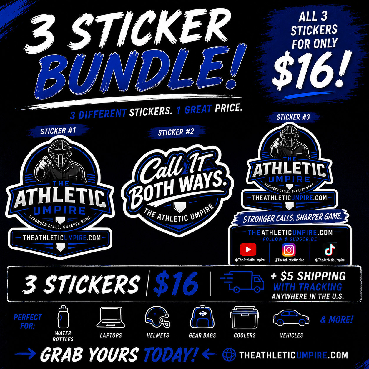 The Athletic Umpire Super Fan 3 Pack!